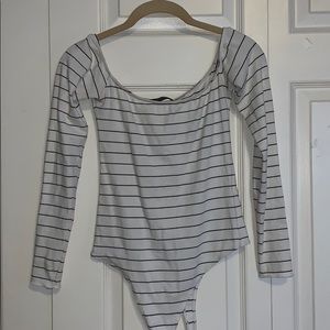 Brandy Melville Striped Bodysuit One Size